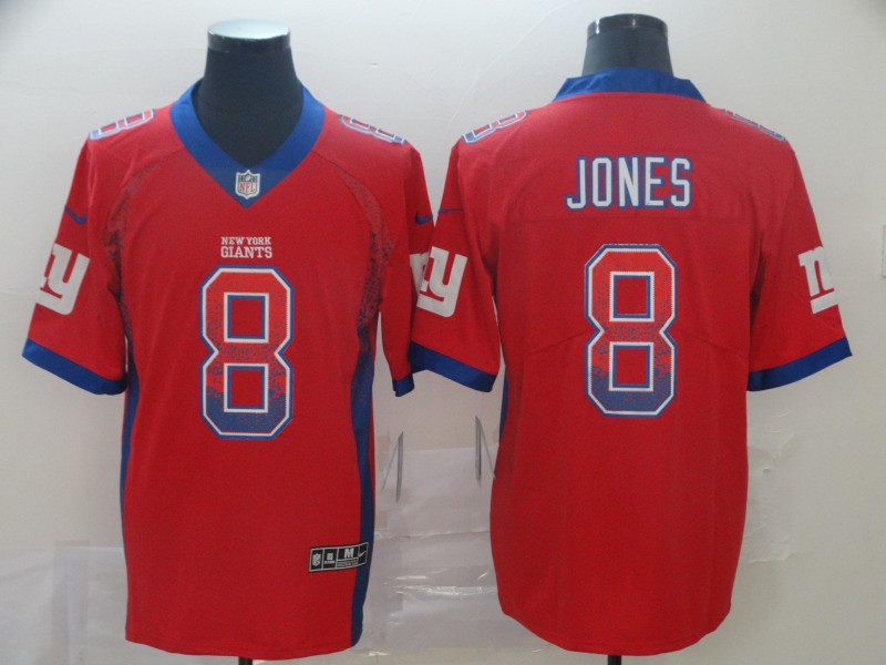 Nike Giants 8 Daniel Jones White Drift Fashion Limited Jersey