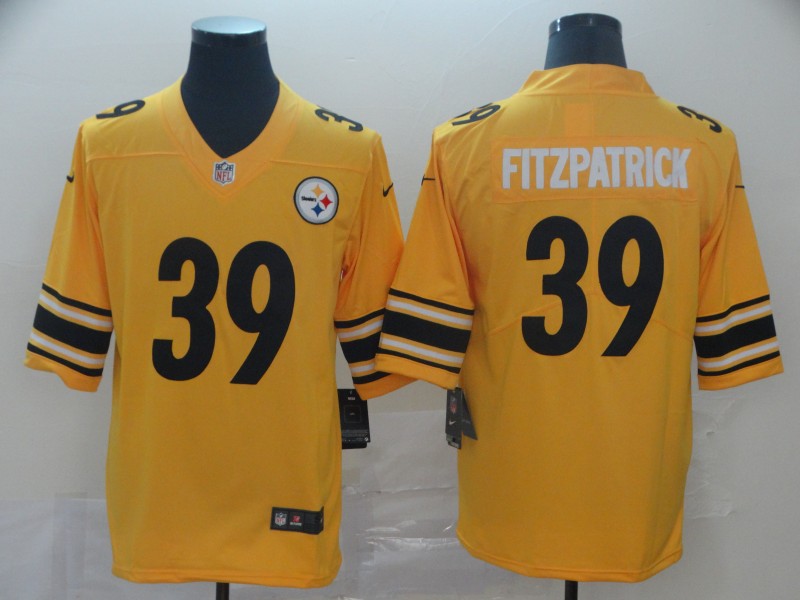 Nike Steelers 39 Minkah Fitzpatrick Yellow Inverted Legend Limited Jersey