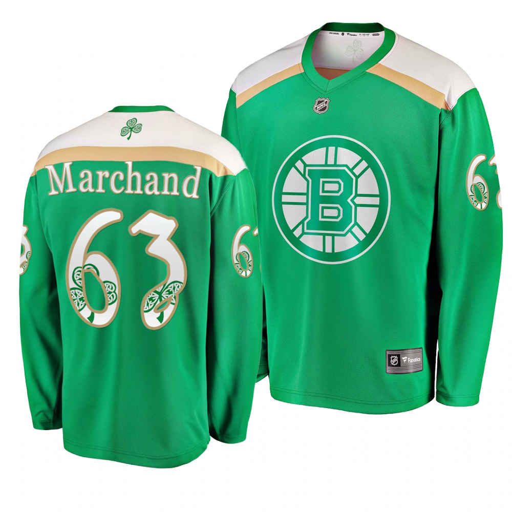 Bruins 63 Brad Marchand Green 2019 St. Patrick's Day Adidas Jersey.jpeg