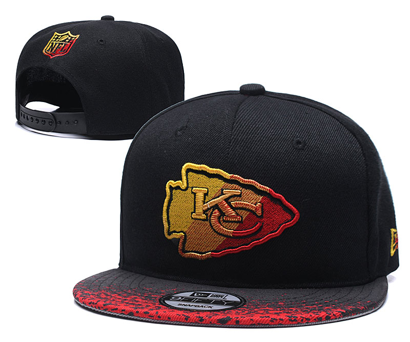 Chiefs Team Logo Black Adjustable Hat YD