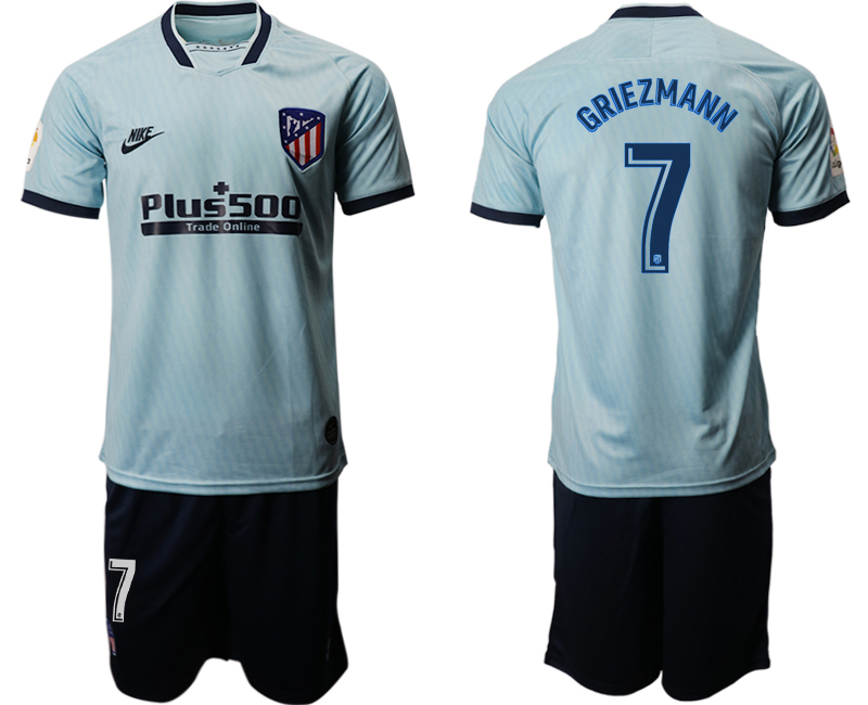2019-20 Atletico Madrid 7 GRIEZMANN Third Away Soccer Jersey