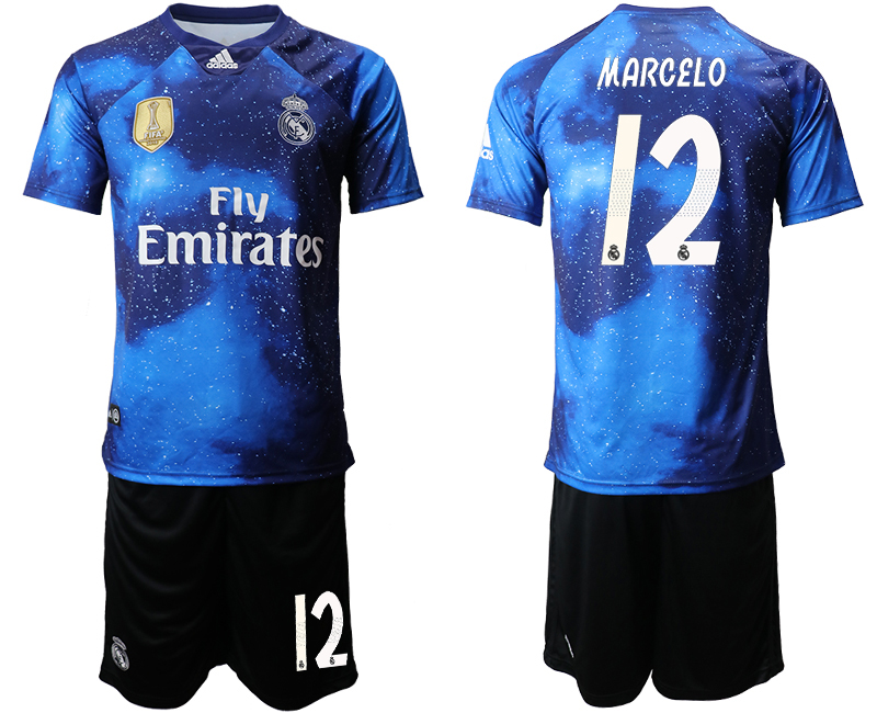 2019-20 Real Madrid 12 MARCELO Away Soccer Jersey