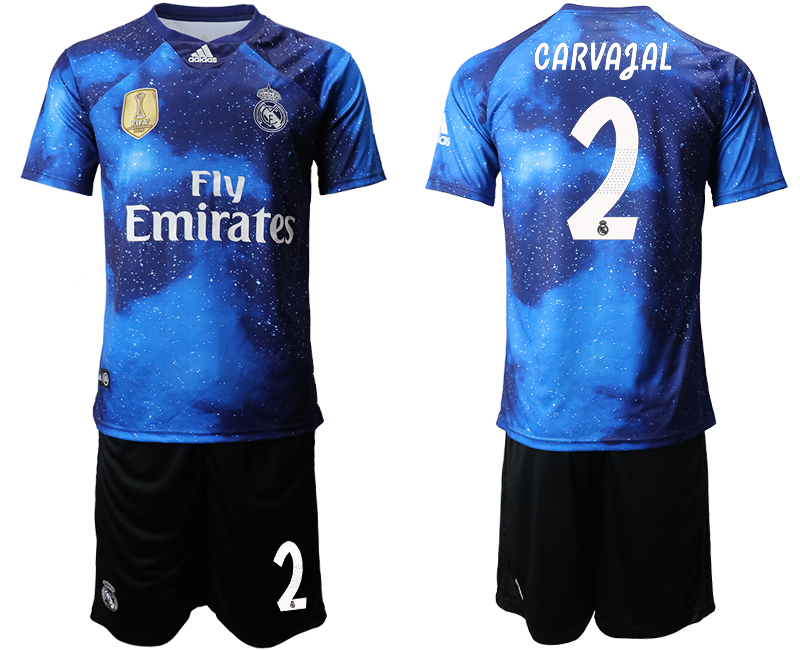 2019-20 Real Madrid 2 CARVAGAL Away Soccer Jersey - Click Image to Close