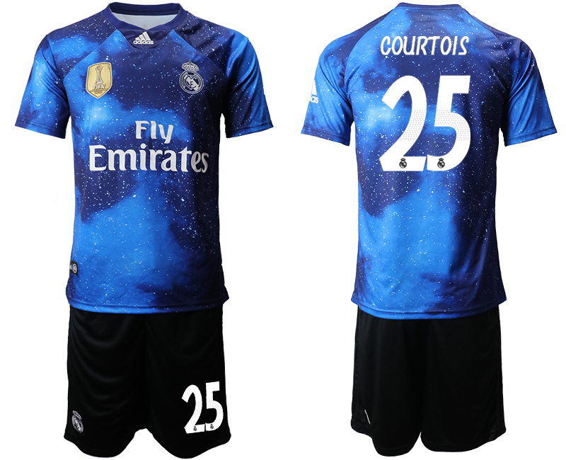 2019-20 Real Madrid 25 COURTOIS Away Soccer Jersey