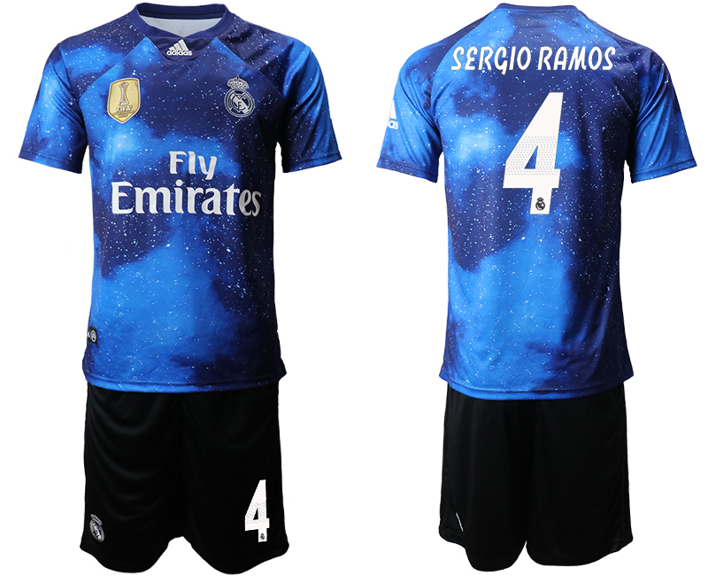 2019-20 Real Madrid 4 SERGIO RAMOS Away Soccer Jersey