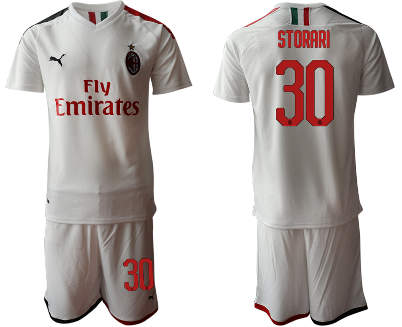 2019-20 AC Milan 30 STORARI Away Soccer Jersey