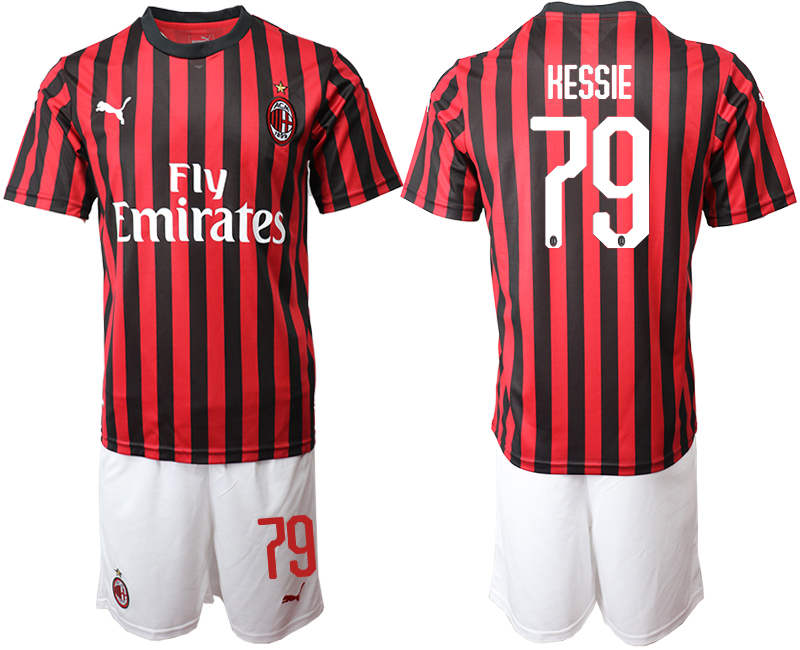 2019-20 AC Milan 79 KESSIE Home Soccer Jersey