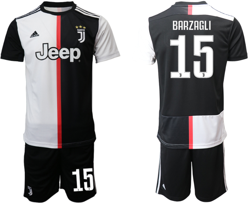 2019-20 Juventus FC 15 BARZAGLI Home Soccer Jersey
