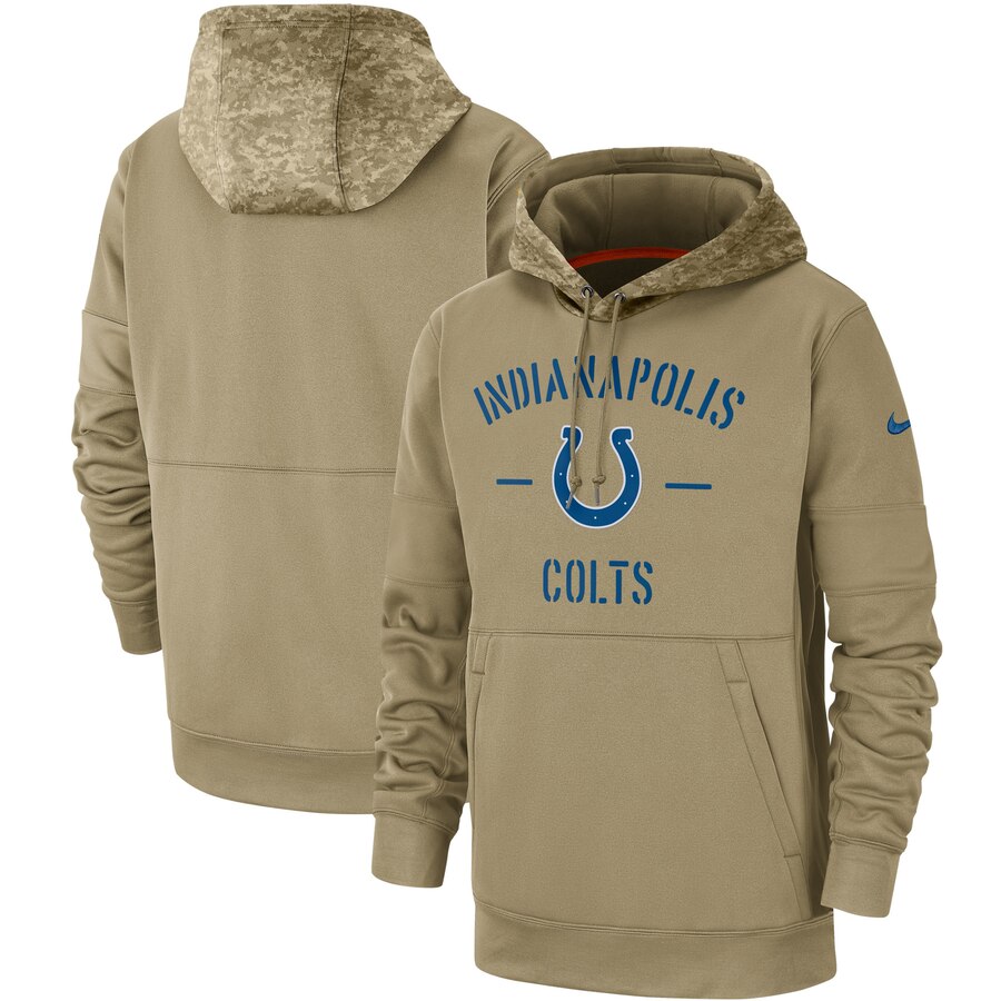 Indianapolis Colts 2019 Salute To Service Sideline Therma Pullover Hoodie