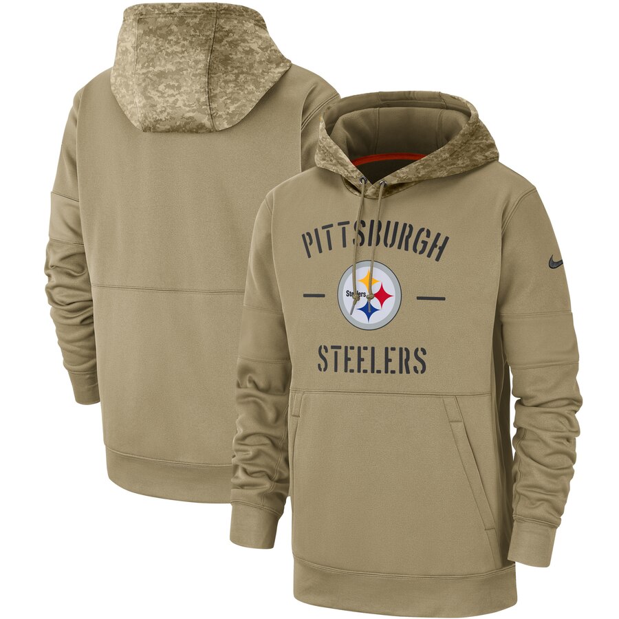 Pittsburgh Steelers 2019 Salute To Service Sideline Therma Pullover Hoodie