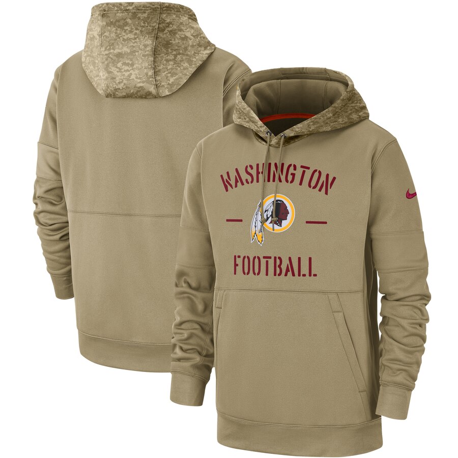 Washington Redskins 2019 Salute To Service Sideline Therma Pullover Hoodie