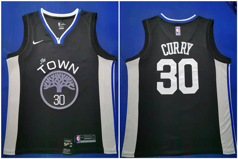 Warriors 30 Stephen Curry Black 2019 20 City Edition Nike Swingman Jersey