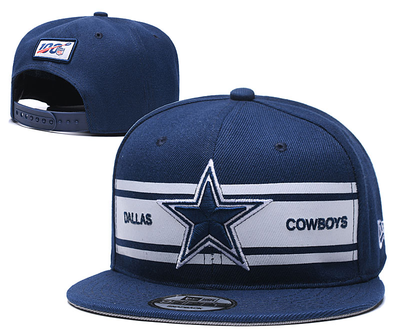 Cowboys Team Logo Navy 100th Season Adjustable Hat YD