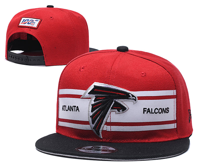 Falcons Team Logo Red 100th Season Adjustable Hat YD