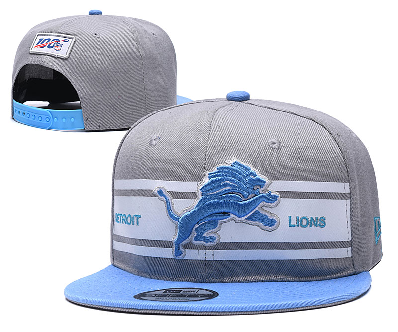 Lions Team Logo Black 100th Season Adjustable Hat YD