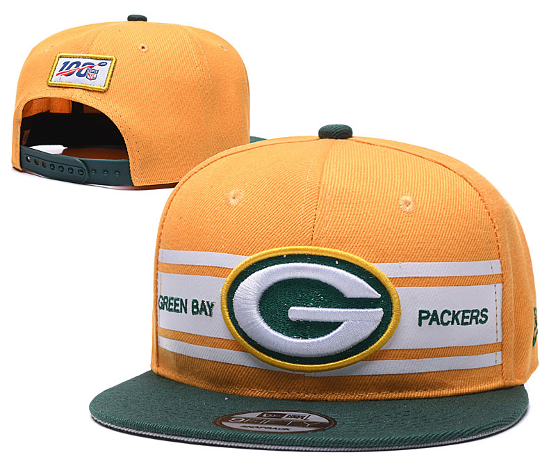 Packers Team Logo Yellow 100th Season Adjustable Hat YD