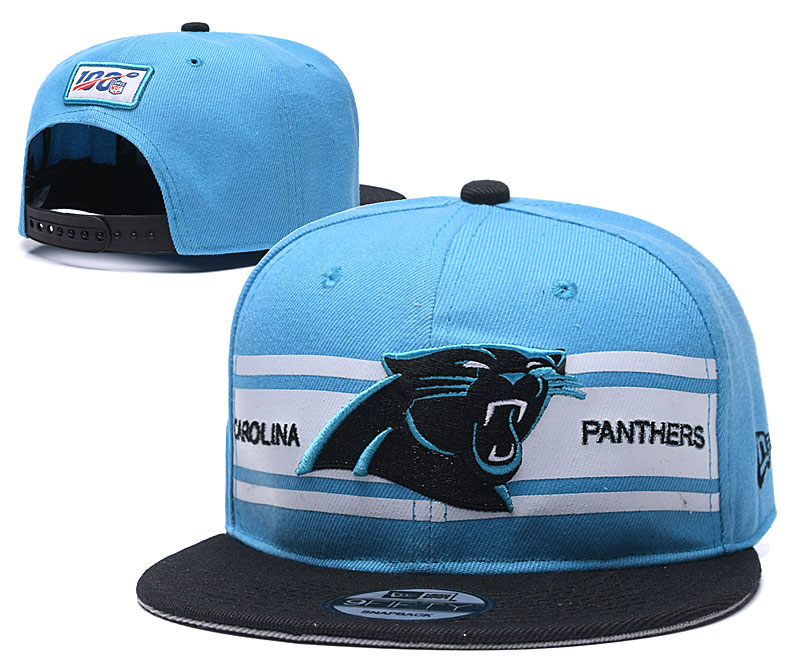 Panthers Team Logo Blue 100th Season Adjustable Hat YD