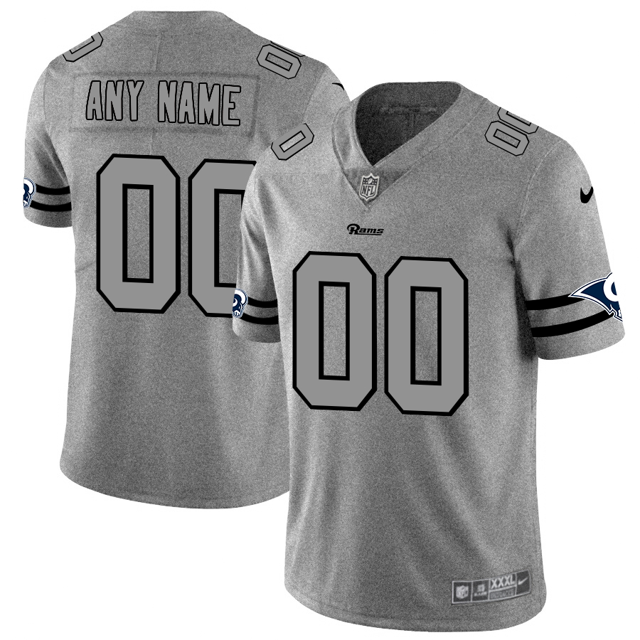 Nike Rams Customized 2019 Gray Gridiron Gray Vapor Untouchable Limited Jersey