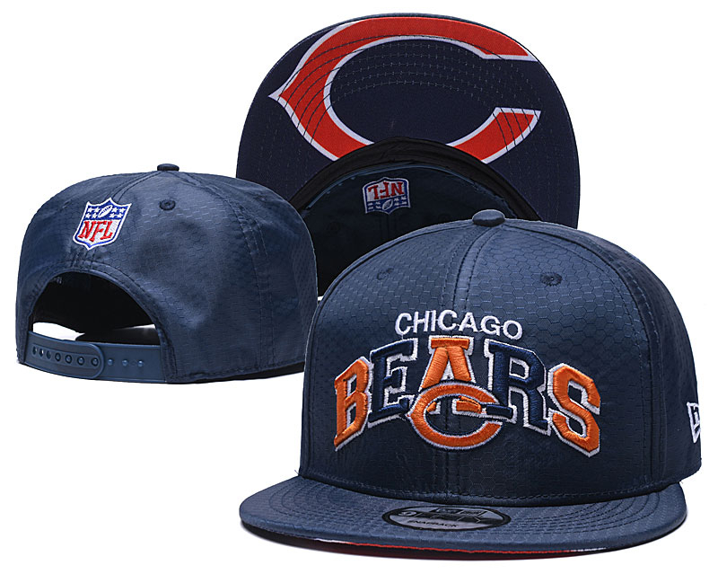 Bears Team Logo Navy Adjustable Hat TX
