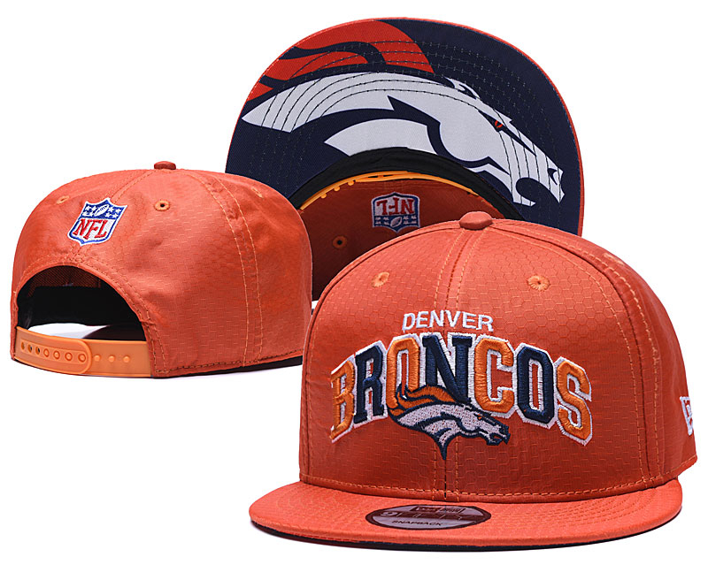 Broncos Team Logo Orange Adjustable Hat TX