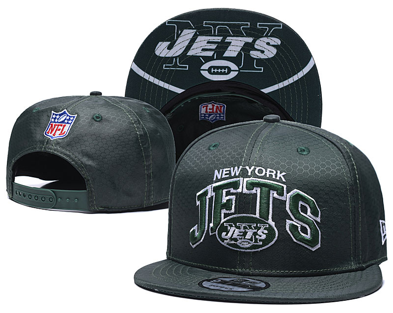 Jets Team Logo Green Adjustable Hat TX