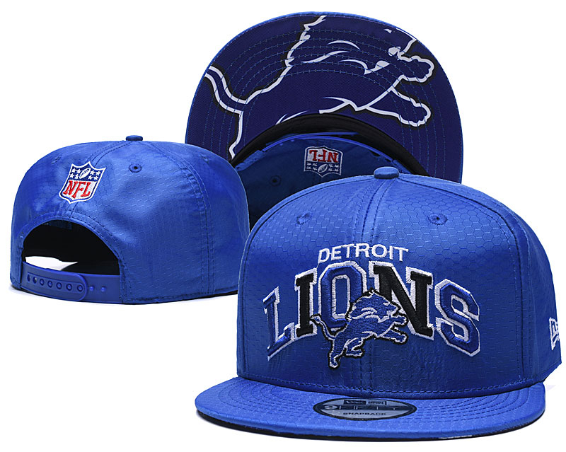 Lions Team Logo Royal Adjustable Hat TX