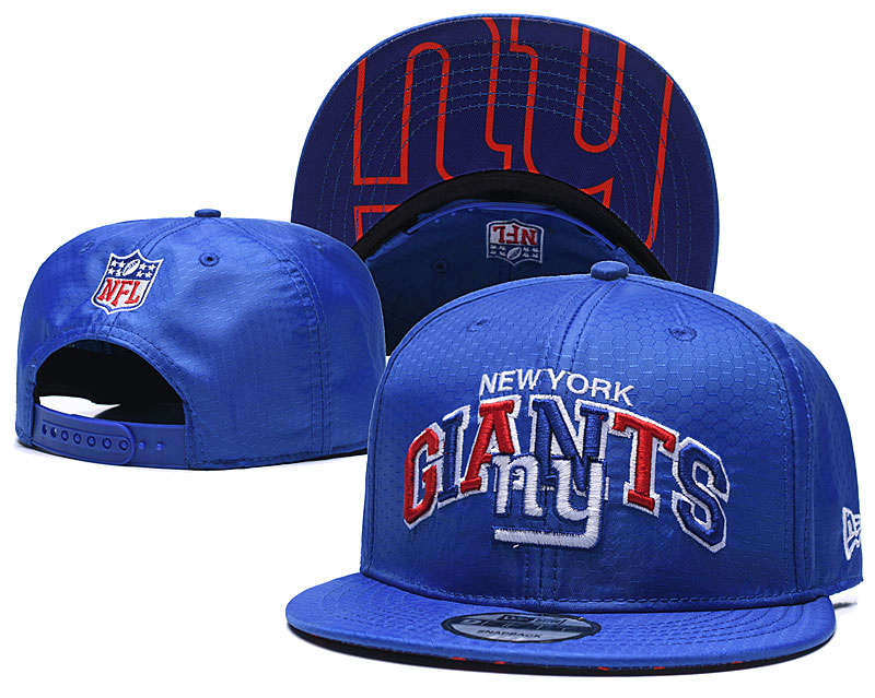 New York Giants Team Logo Royal Adjustable Hat TX