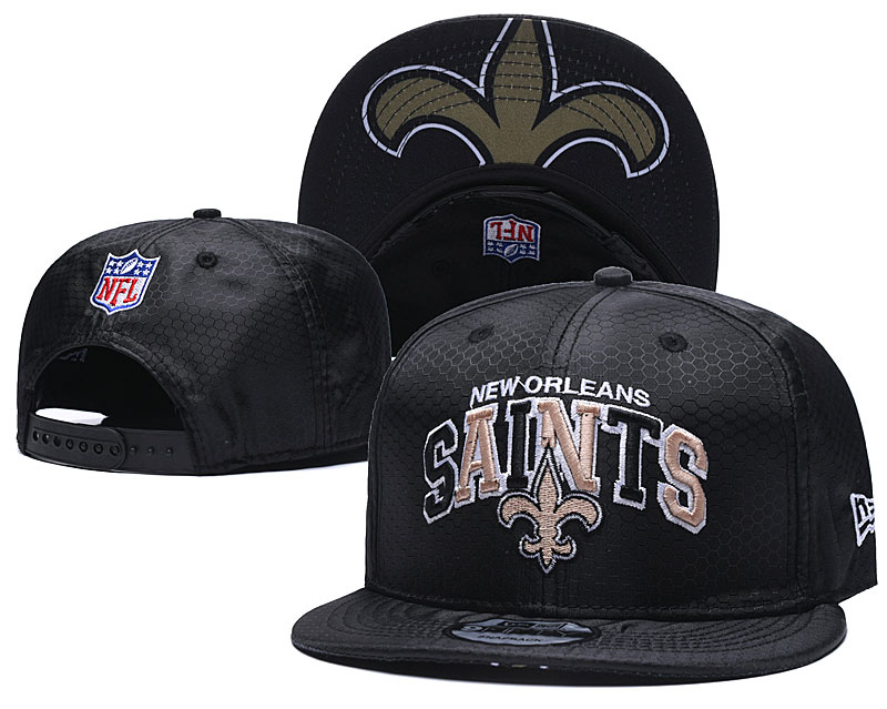 Saints Team Logo Black Speak Adjustable Hat TX