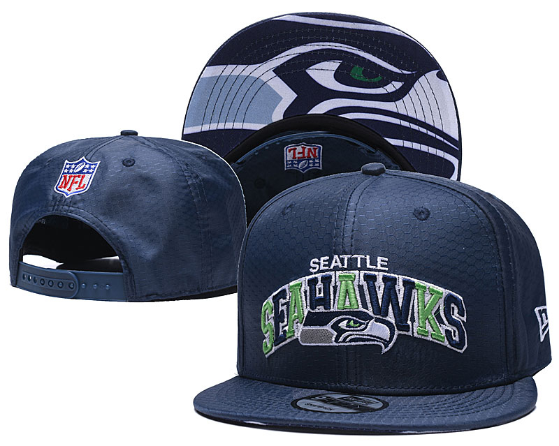 Seahawks Team Logo Navy Adjustable Hat TX