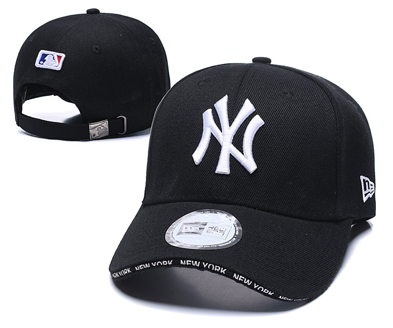 Yankees Fresh Logo Black Speak Adjustable Hat TX