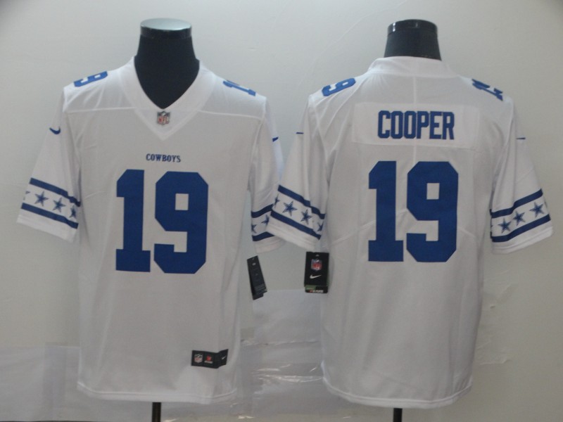 Nike Cowboys 19 Amari Cooper White Team Logos Fashion Vapor Limited Jersey