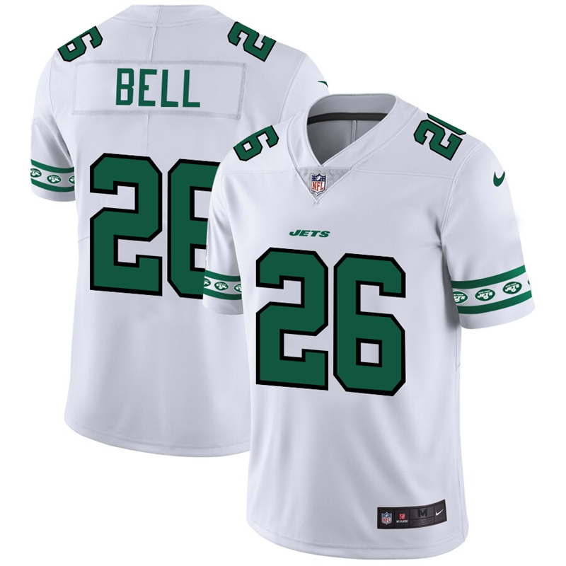 Nike Jets 26 Le'Veon Bell White Team Logos Fashion Vapor Limited Jersey Nike Jets 26 Le'Veon Bell White Team Logos Fashion Vapor Limited Jersey
