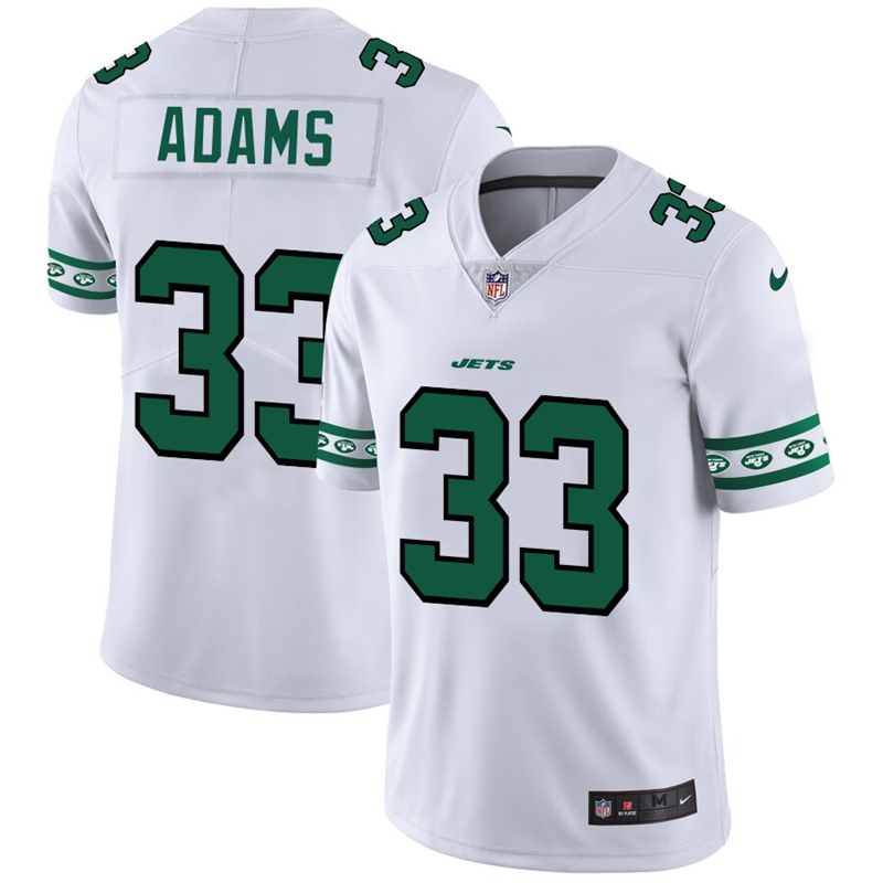 Nike Jets 33 Jamal Adams White Team Logos Fashion Vapor Limited Jersey Nike Jets 33 Jamal Adams White Team Logos Fashion Vapor Limited Jersey