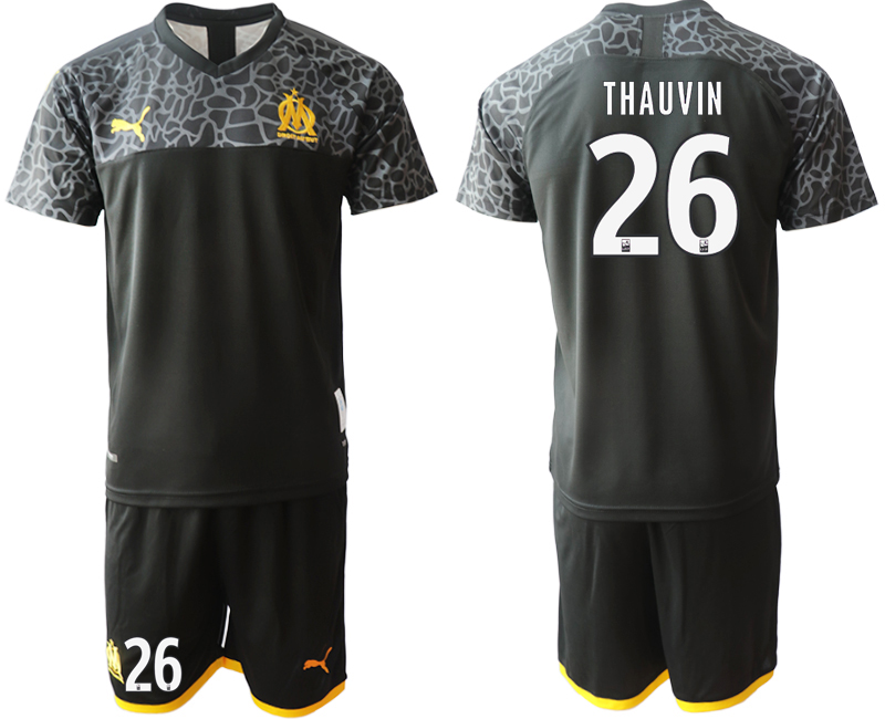 2019-20 Olympique de Marseille 26 THAUVIN Third Away Soccer Jersey - Click Image to Close