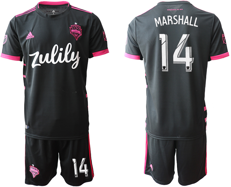 2019-20 Seattle Sounders 14 MARSHALL Away Soccer Jersey
