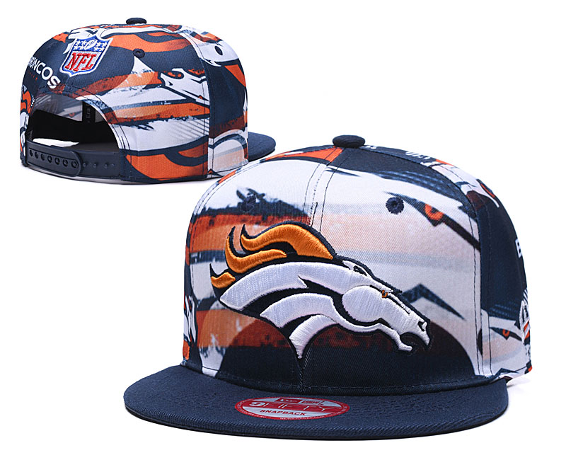 Broncos Team Logo Navy Adjustable Hat TX