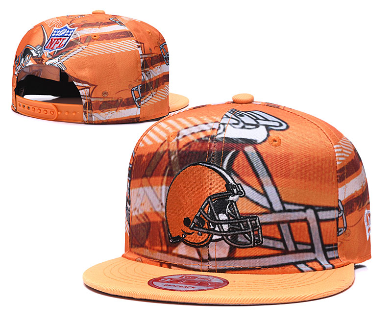 Browns Team Logo Orange Adjustable Hat TX
