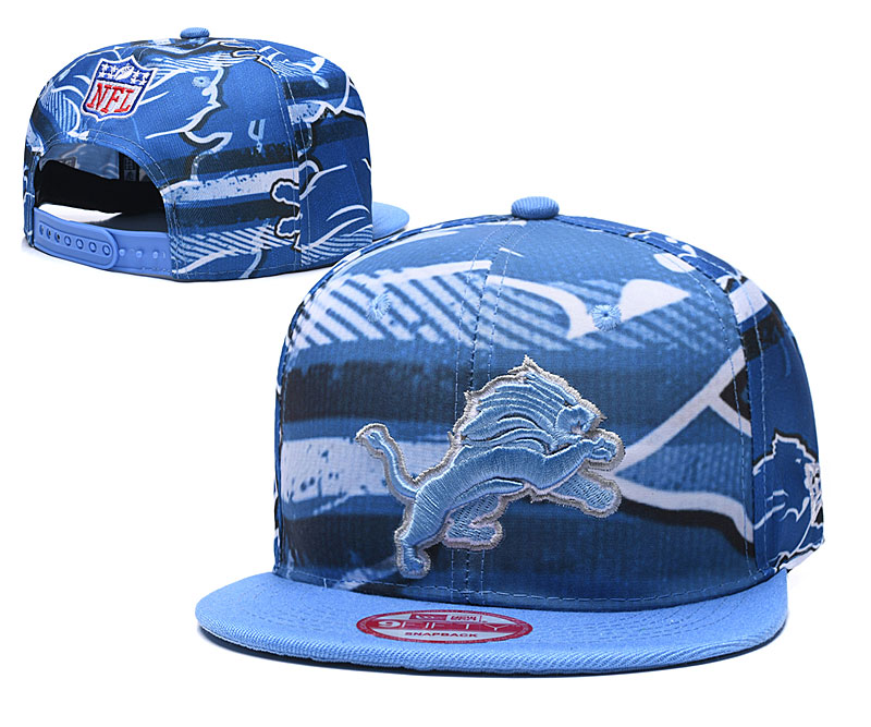 Lions Team Logo Blue Adjustable Hat TX