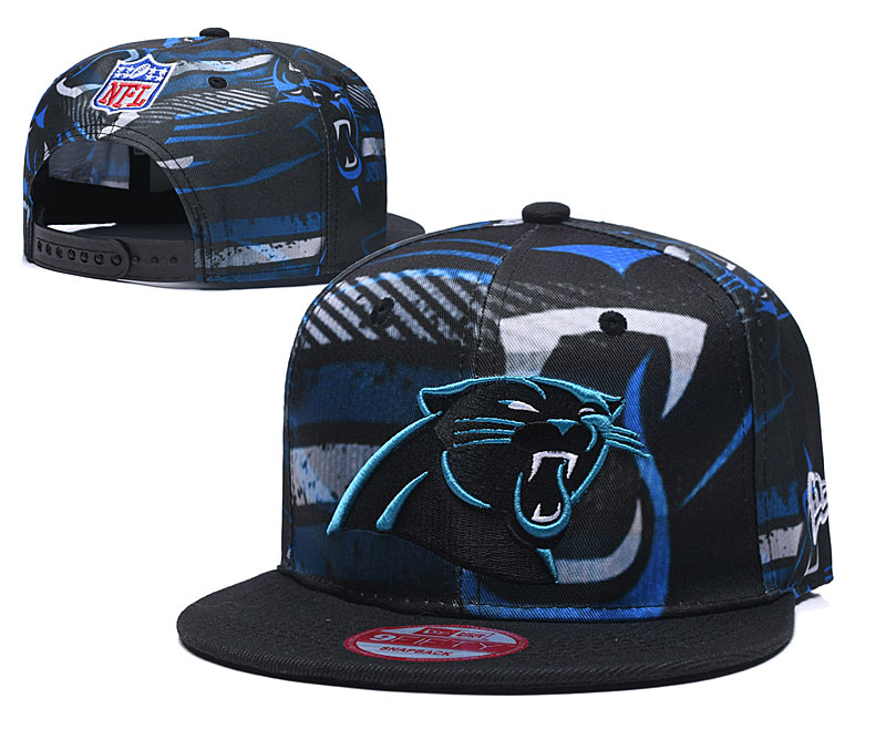 Panthers Team Logo Black Adjustable Hat TX