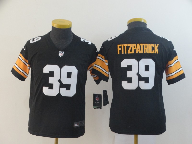 Nike Steelers 39 Minkah Fitzpatrick Black Alternate Youth Vapor Untouchable Limited Jersey