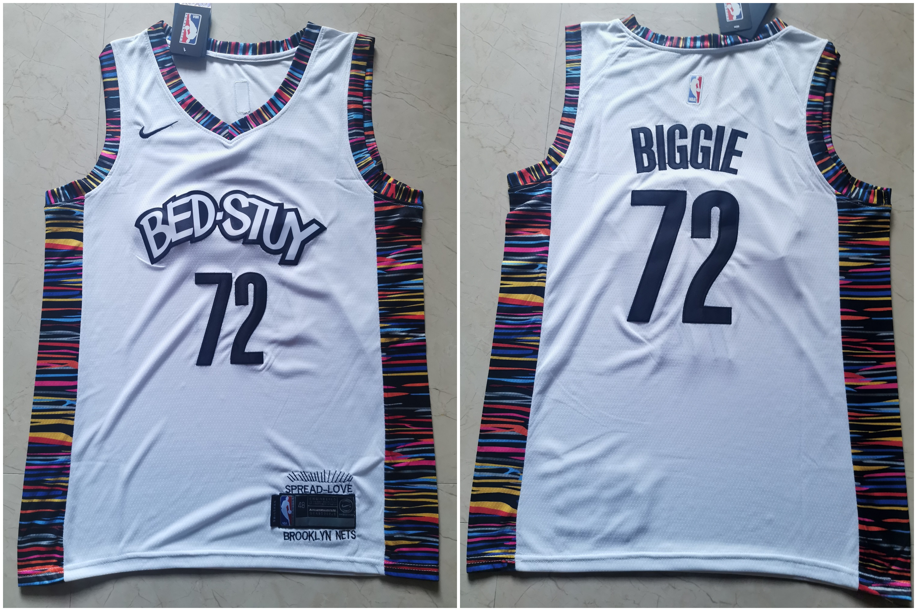 Nets 72 Biggie White 2019-20 City Edition Nike Swingman Jersey