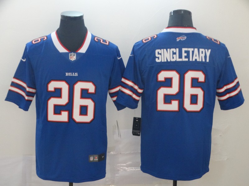 Nike Bills 26 Devin Singletary Royal Vapor Untouchable Limited Jersey - Click Image to Close