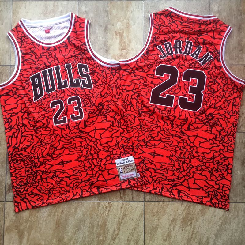 Bulls 23 Michael Jordan Red 1996-97 Hardwood Classics Jersey - Click Image to Close