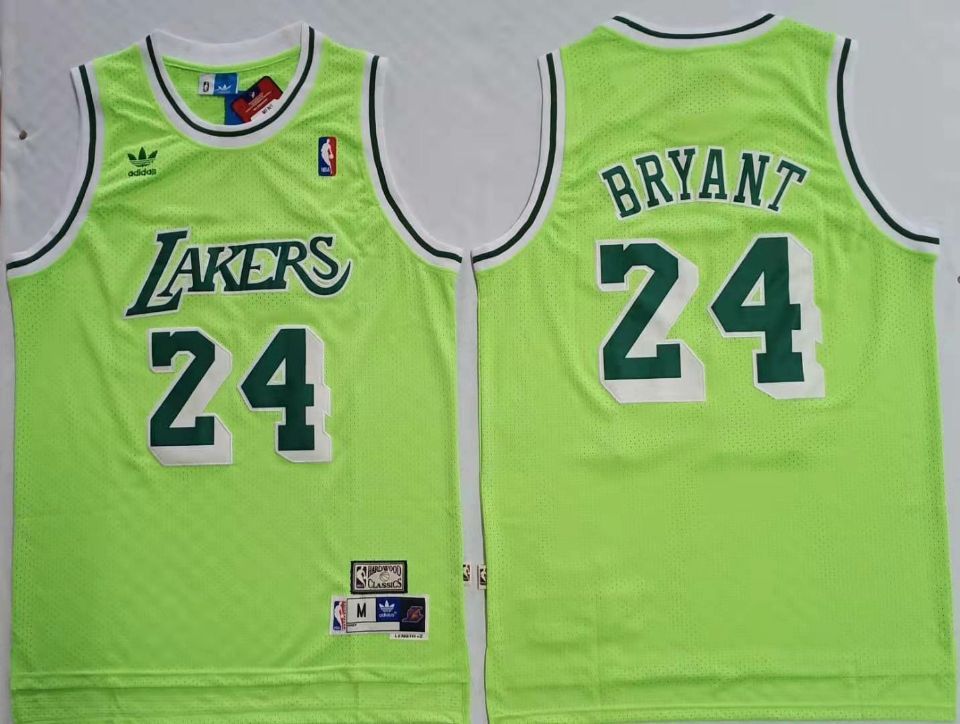 Lakers Bape 24 Kobe Bryant Green Hardwood Classics Mesh Jersey - Click Image to Close