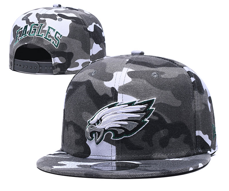Eagles Team Logo Camo Adjustable Hat GS