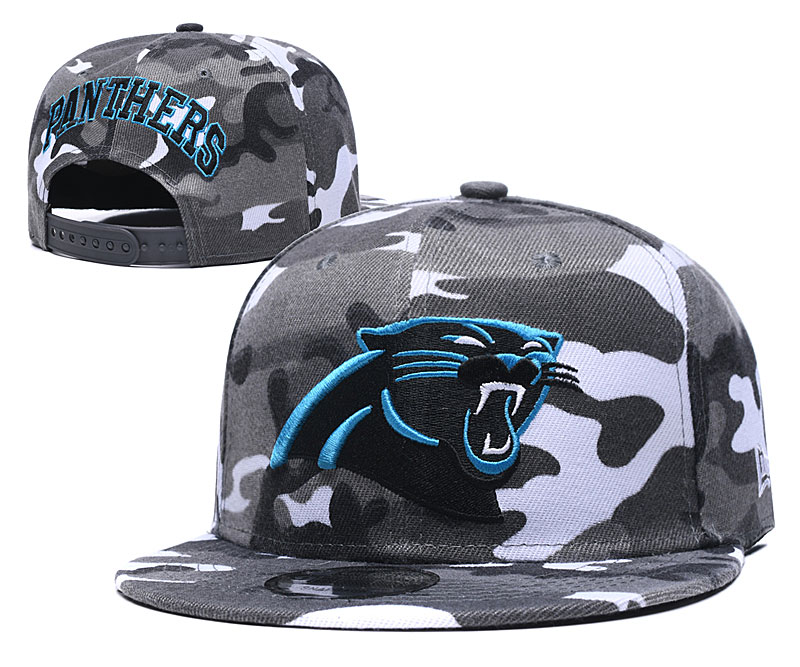 Panthers Team Logo Camo Adjustable Hat GS