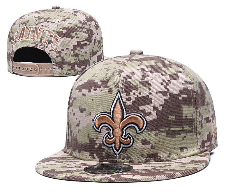 Saints Team Logo Camo Adjustable Hat GS