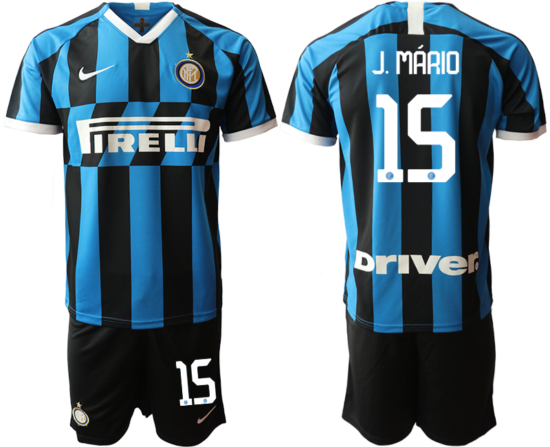 2019-20 Inter Milan 15 J. MARIO Home Soccer Jersey