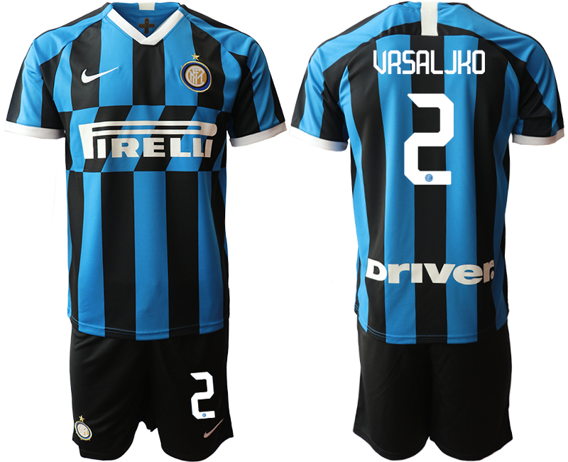 2019-20 Inter Milan 2 VRSALJKO Home Soccer Jersey