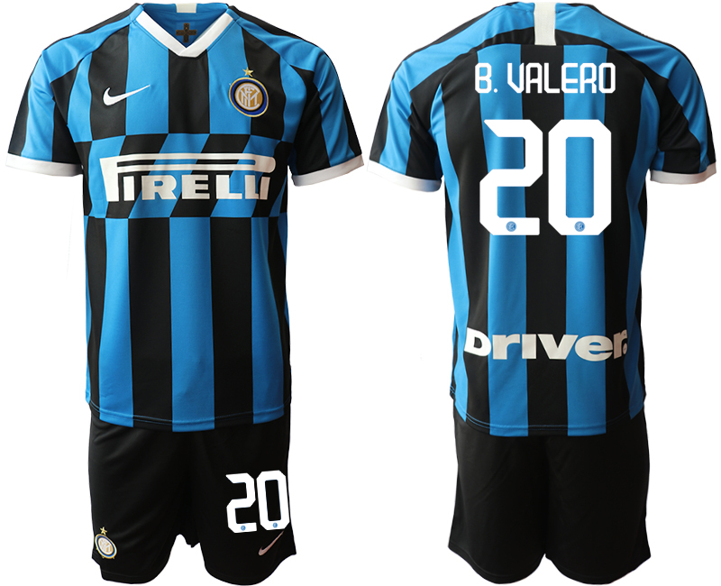 2019-20 Inter Milan 20 B. VALERO Home Soccer Jersey